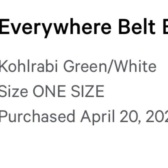 Lululemon Everywhere Belt Bag 1L Green Pastel Kholrabi - Picture 6 of 6